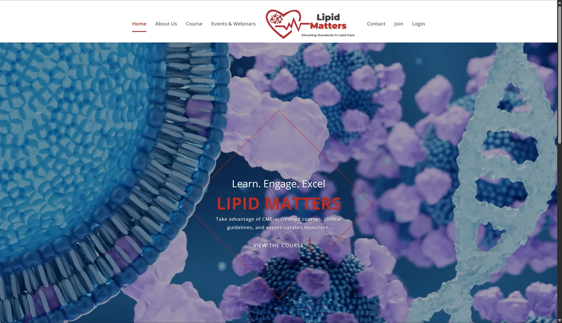 Lipid Matters website displayed on desktop